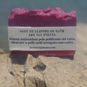 Jabón reafirmante de uva de vino