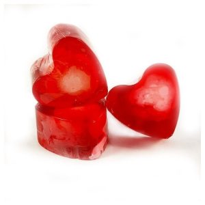 Corazón glicerina aroma canela