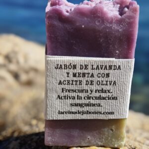 Jabón revitalizante de semillas de lavanda y menta
